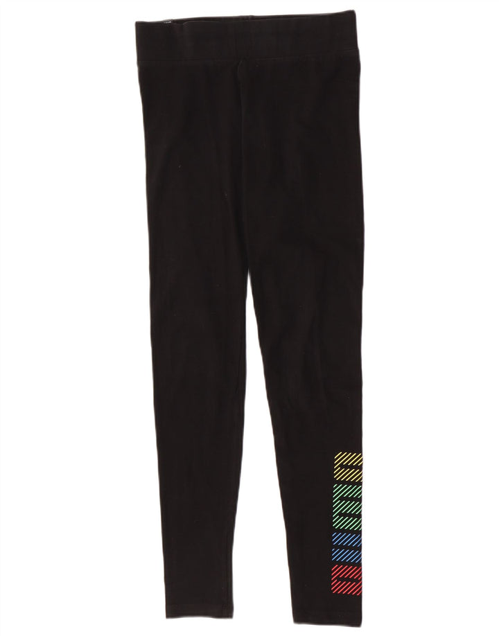 Puma Womens Graphic Leggings UK 12 Medium Black