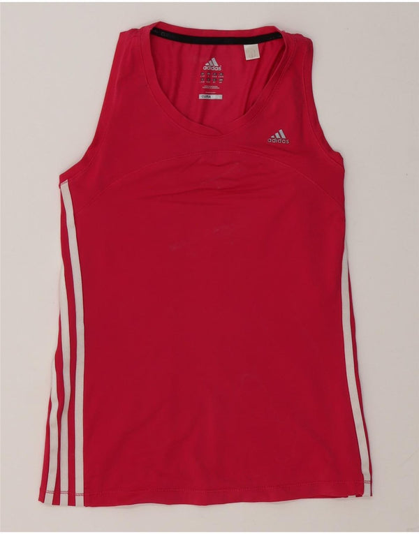 Adidas Womens Climacool Vest Top UK 8/10 Small Pink Polyester
