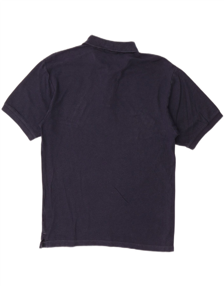 FILA Mens Polo Shirt IT 50 Medium Navy Blue Cotton