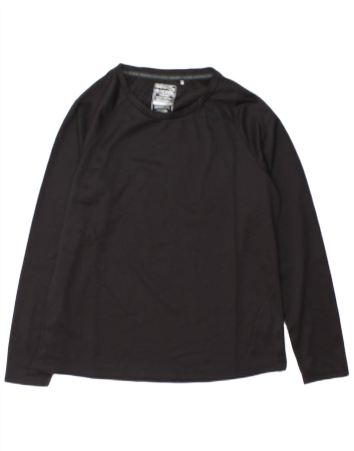 Mountain Warehouse Mens Top Long Sleeve UK 14 Large Black Polyester