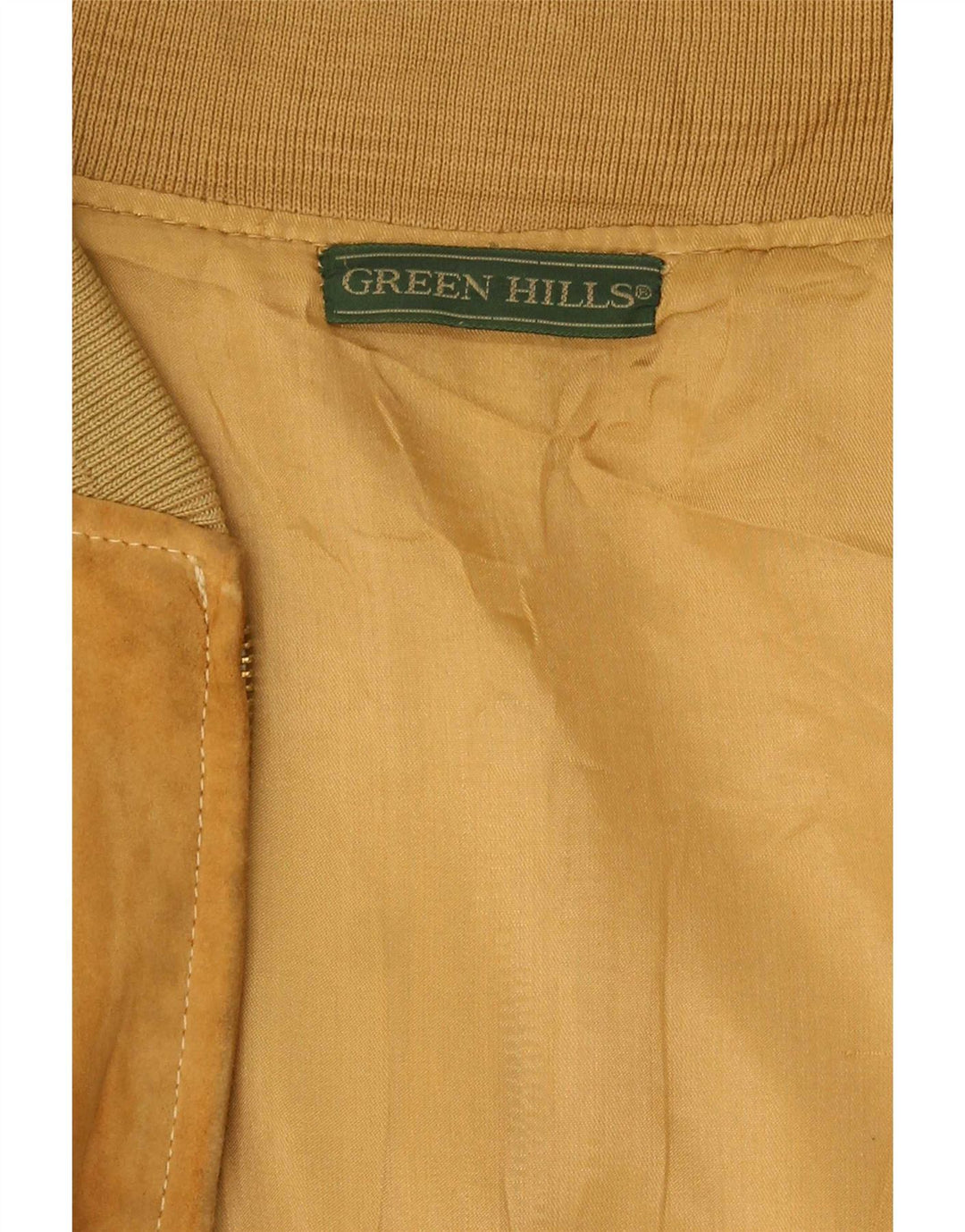 Vintage Mens Suede Bomber Jacket IT 50 Large Beige