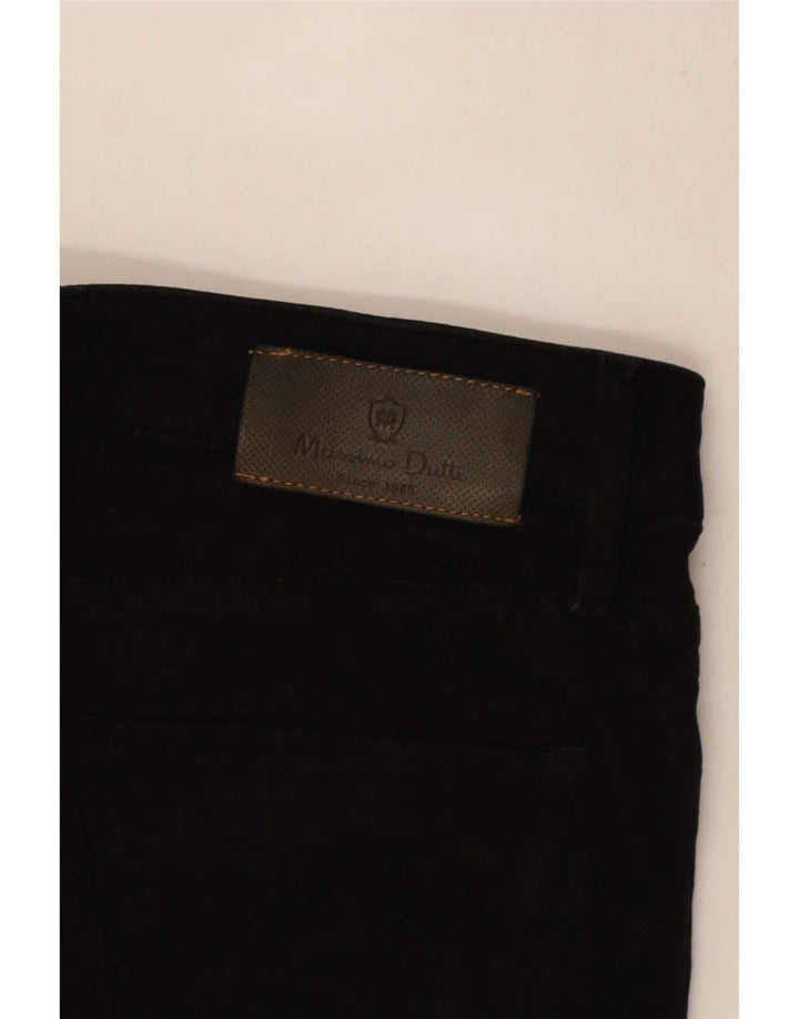Massimo Dutti Womens Crop Slim Jeans W32 L25 Black