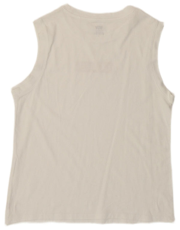 LEVI'S Womens Graphic T-Shirt Top UK 12 Medium White