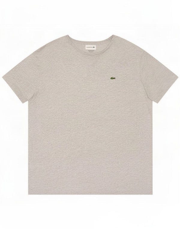 Lacoste Mens T-Shirt Top Size 8 3XL Grey Cotton