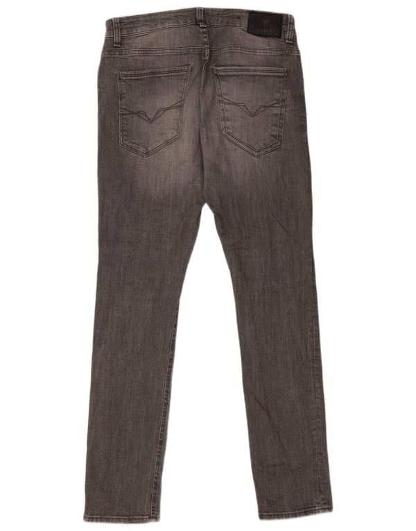 Guess Womens Super Skinny Jeans W32 L32 Grey Cotton