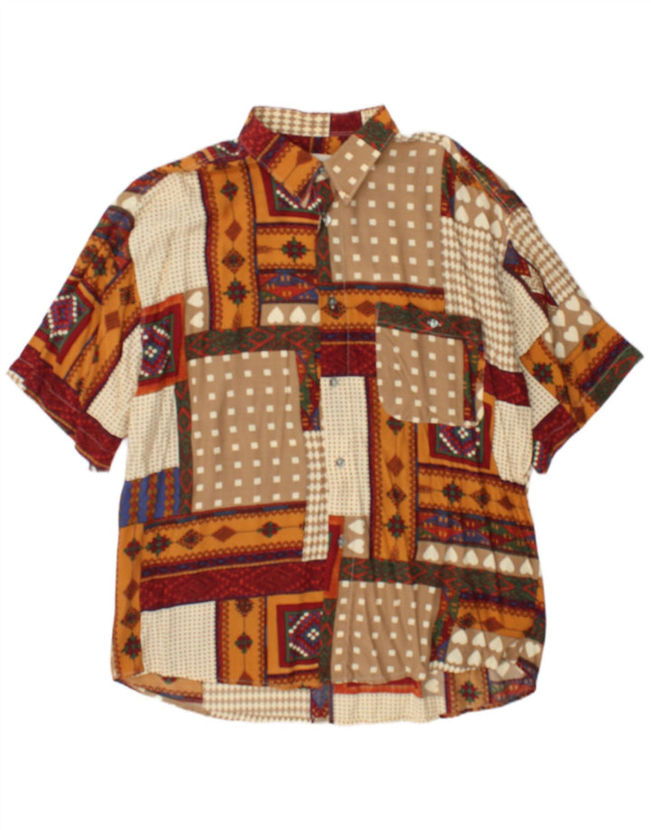 Tipo' S Mens Short Sleeve Shirt XL Multicoloured Patchwork