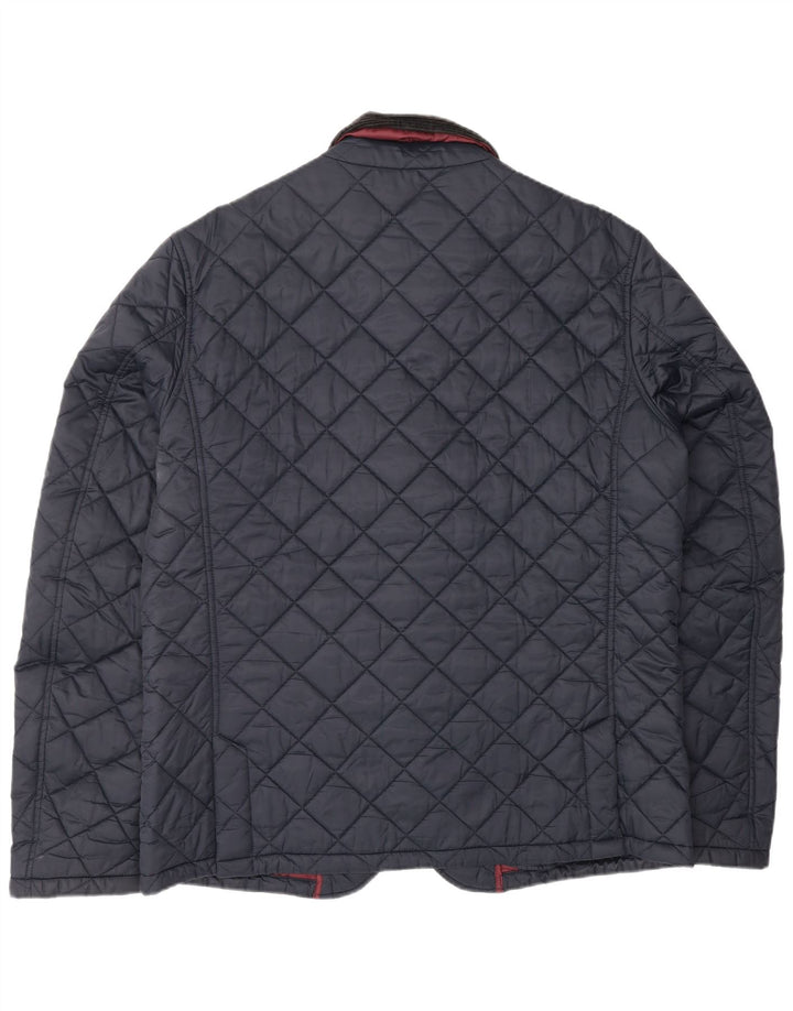 BARBOUR Mens Heritage Quilted Jacket UK 42 XL Navy Blue