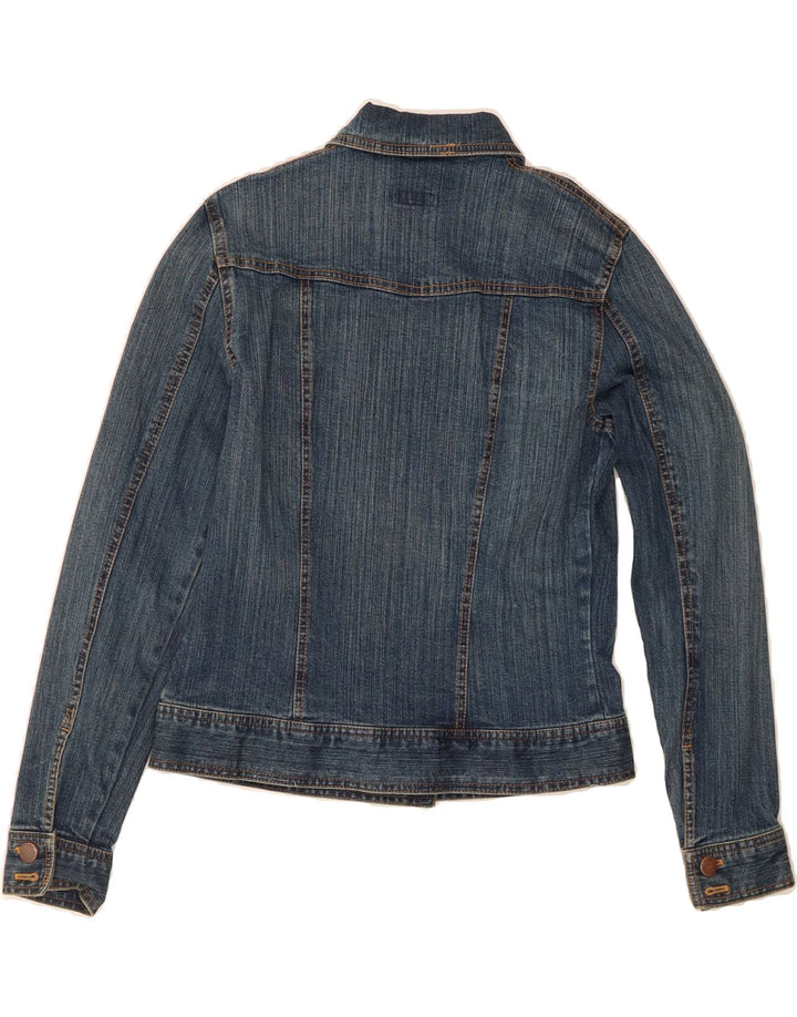 IZOD Womens Denim Jacket UK 10 Small Blue Cotton Vintage Izod and Second-Hand Izod from Messina Hembry 