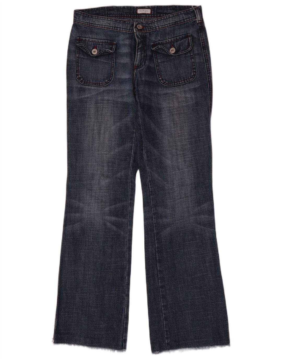 Max & Co. Womens Flared Jeans IT 42 Medium W30 L32 Blue Cotton