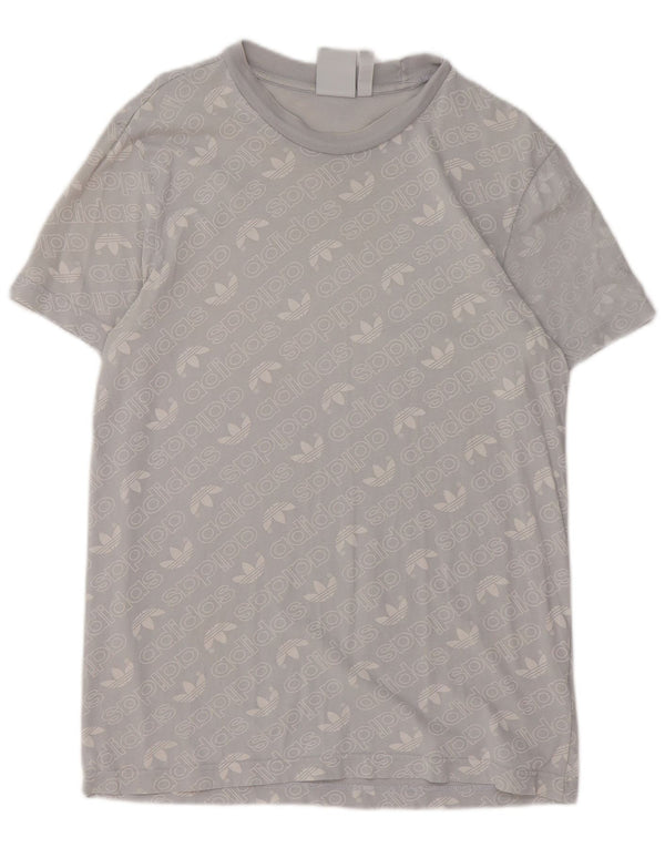 Adidas Mens Graphic T-Shirt Top Large Blue Cotton