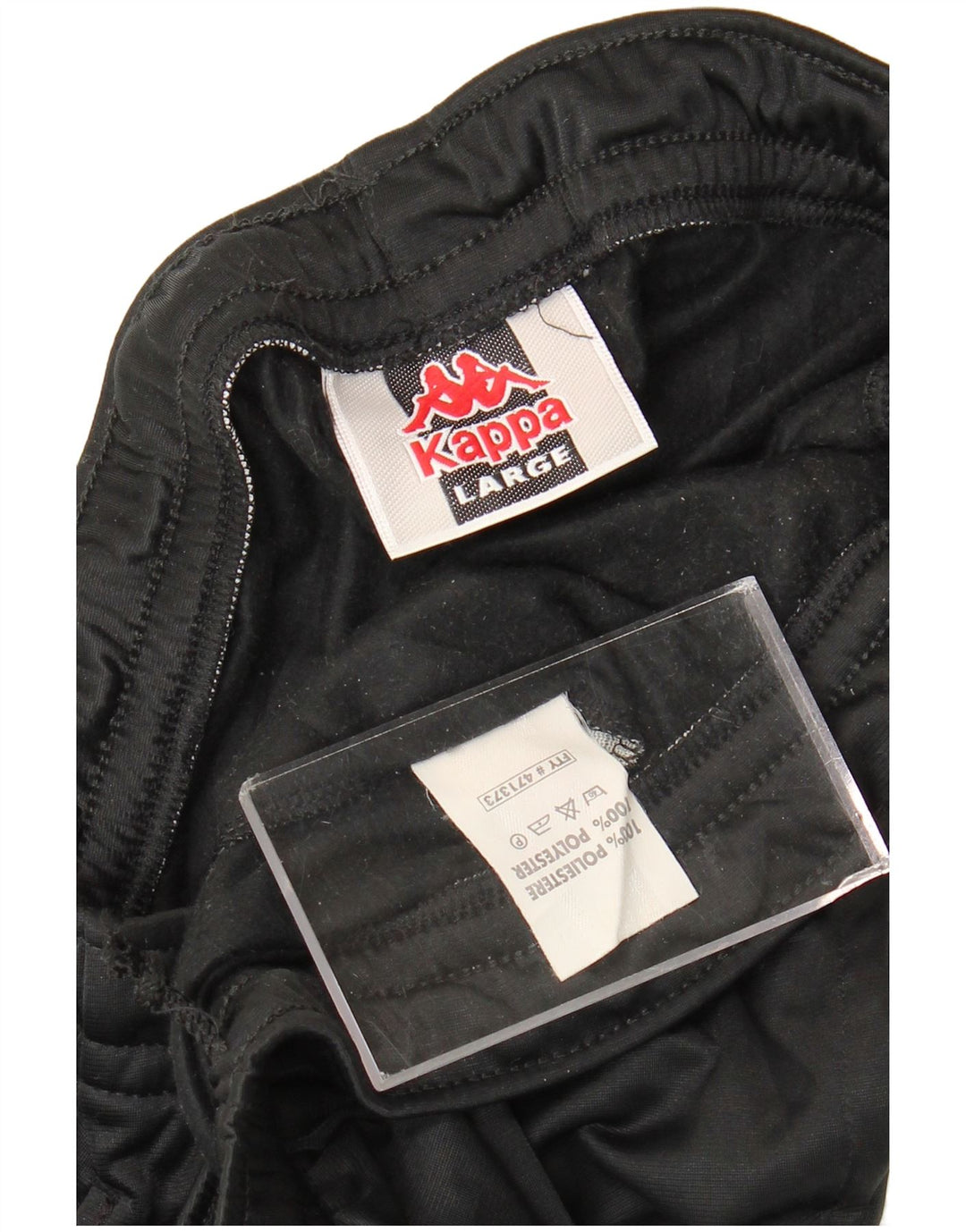 Kappa Mens Graphic Tracksuit Trousers Large  Black Polyester