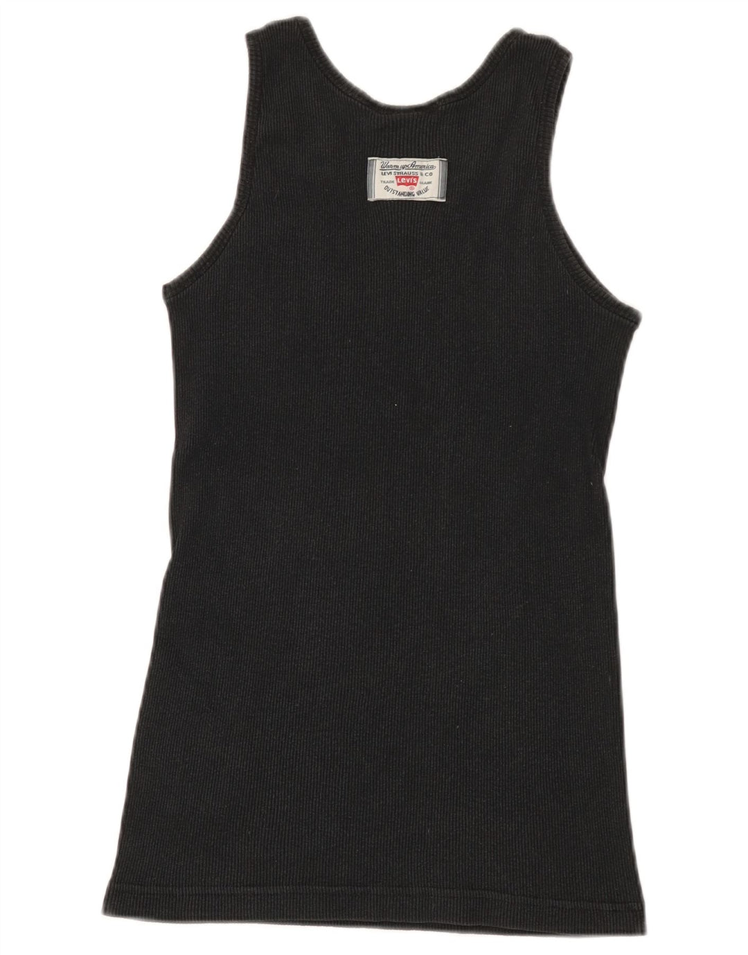 Levi's Womens Vest Top UK 12 Medium Black Cotton