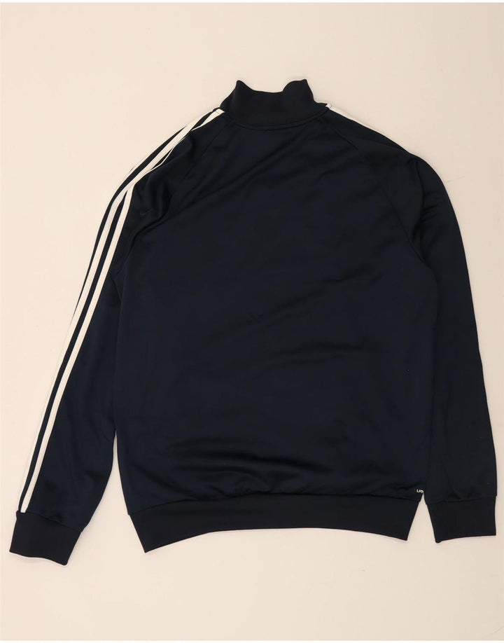 ADIDAS Mens Climalite Tracksuit Top Jacket XL Navy Blue Polyester