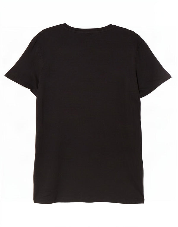Levi's Womens New York Graphic T-Shirt Top UK 10 Small Black Cotton