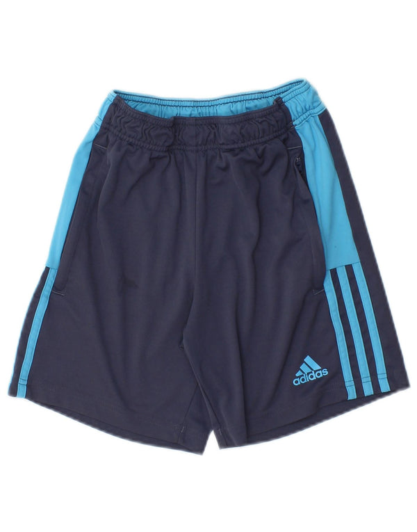 Adidas Boys Aeroready Sport Shorts 11-12 Years Navy Blue Colourblock