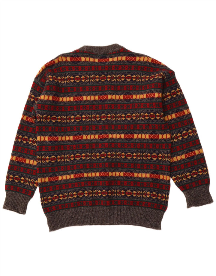 ST. BERNARD Mens Crew Neck Jumper Sweater Large Multicoloured Fair Isle