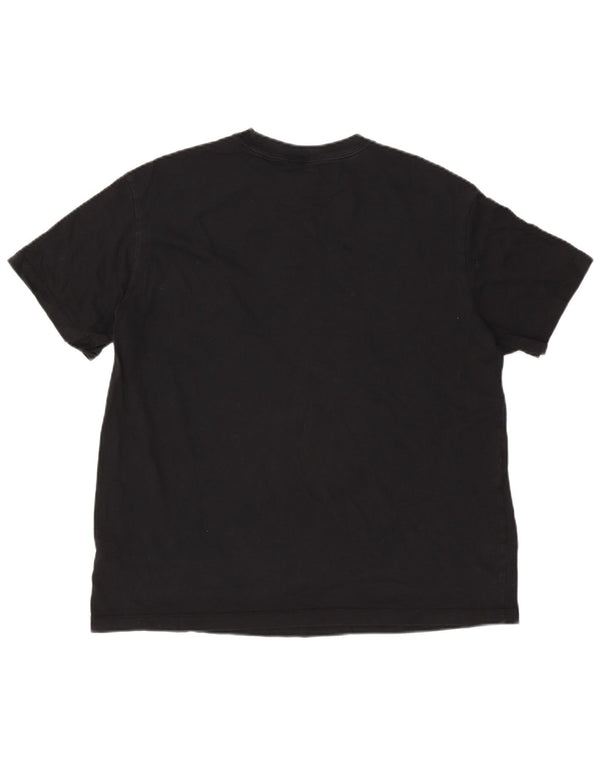 Nike Mens T-Shirt Top Large Black Cotton
