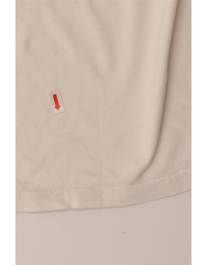 Adidas Mens Graphic T-Shirt Top Medium White Cotton