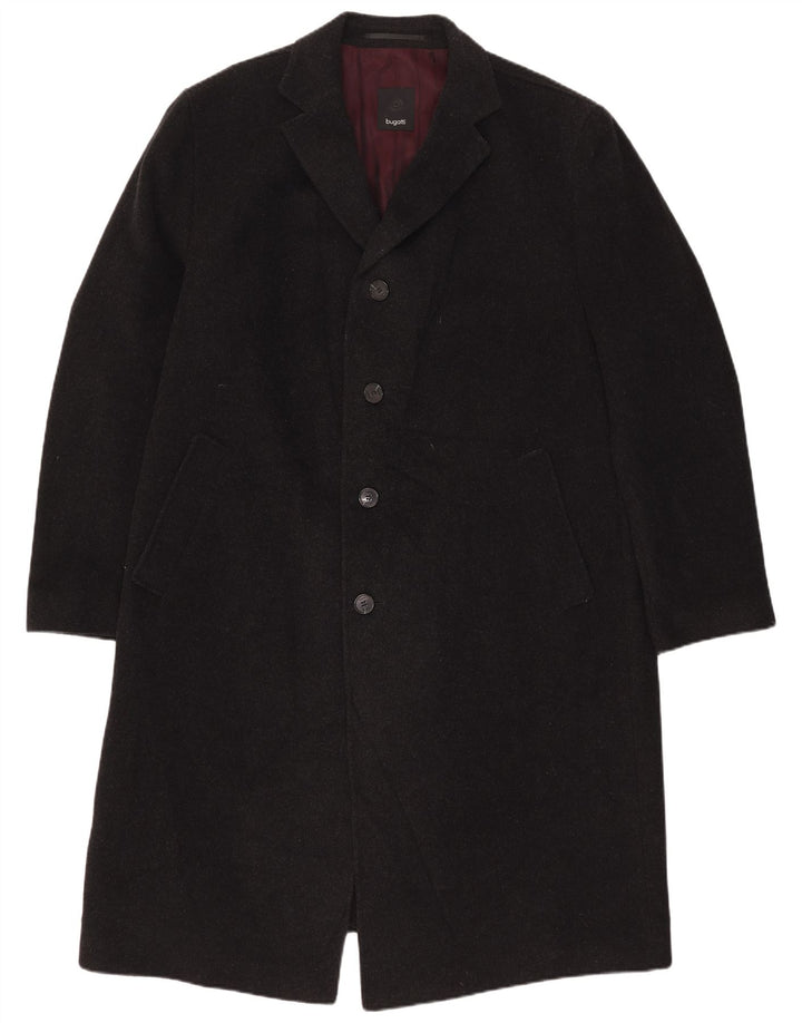 Bugatti Mens Overcoat UK 42 XL Grey Wool