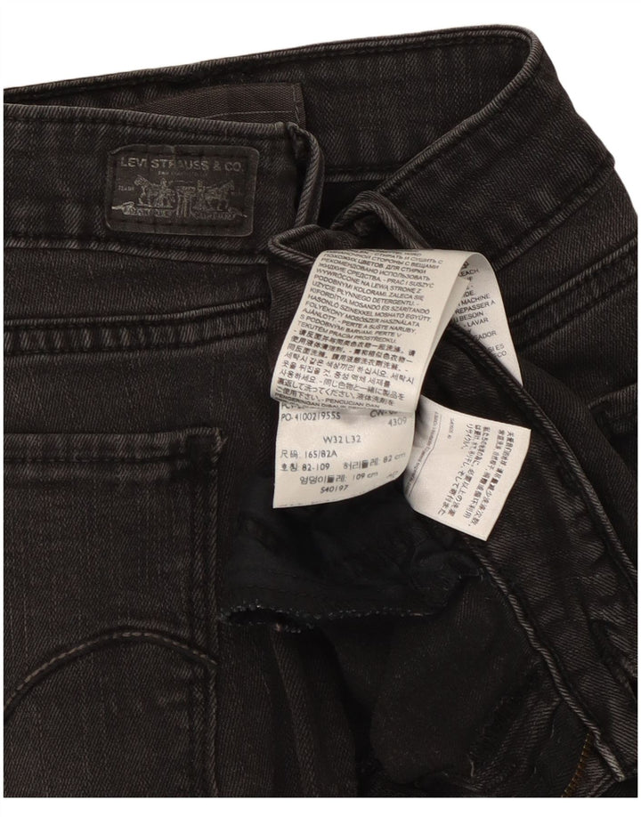 Levi's Womens Legging Bootcut Jeans W32 L32 Black Cotton