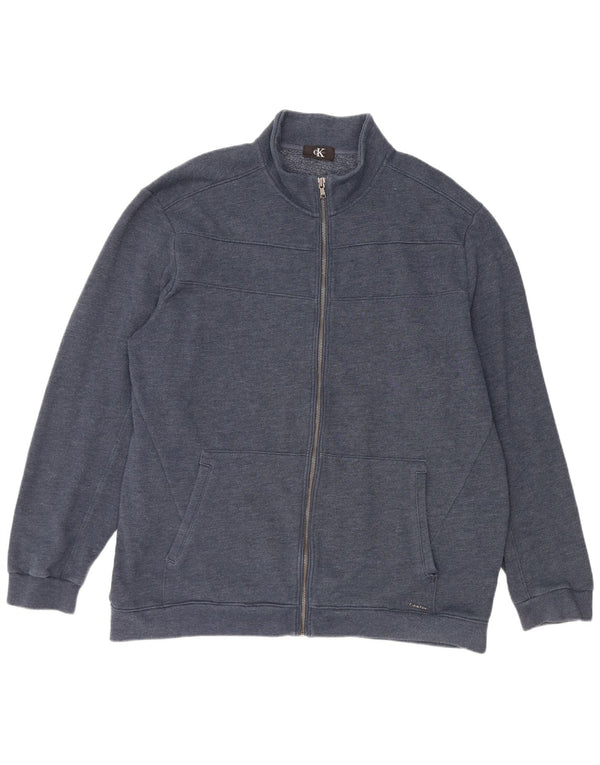 Calvin Klein Mens Tracksuit Top Jacket XL Navy Blue