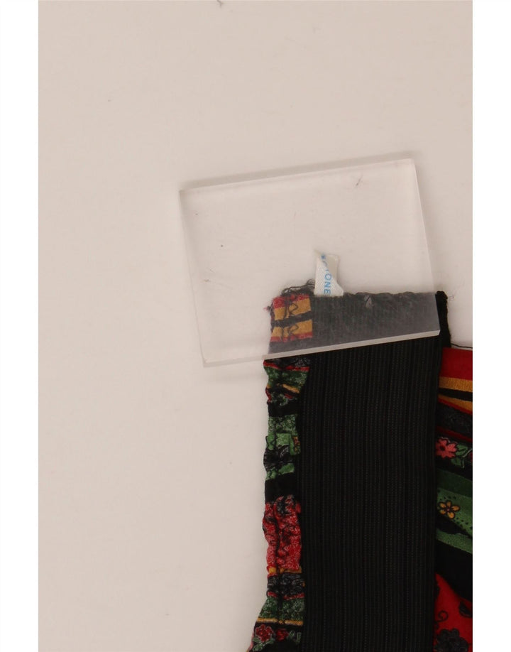 VINTAGE Womens High Waist A-Line Skirt W24 XS  Multicoloured Floral Cotton