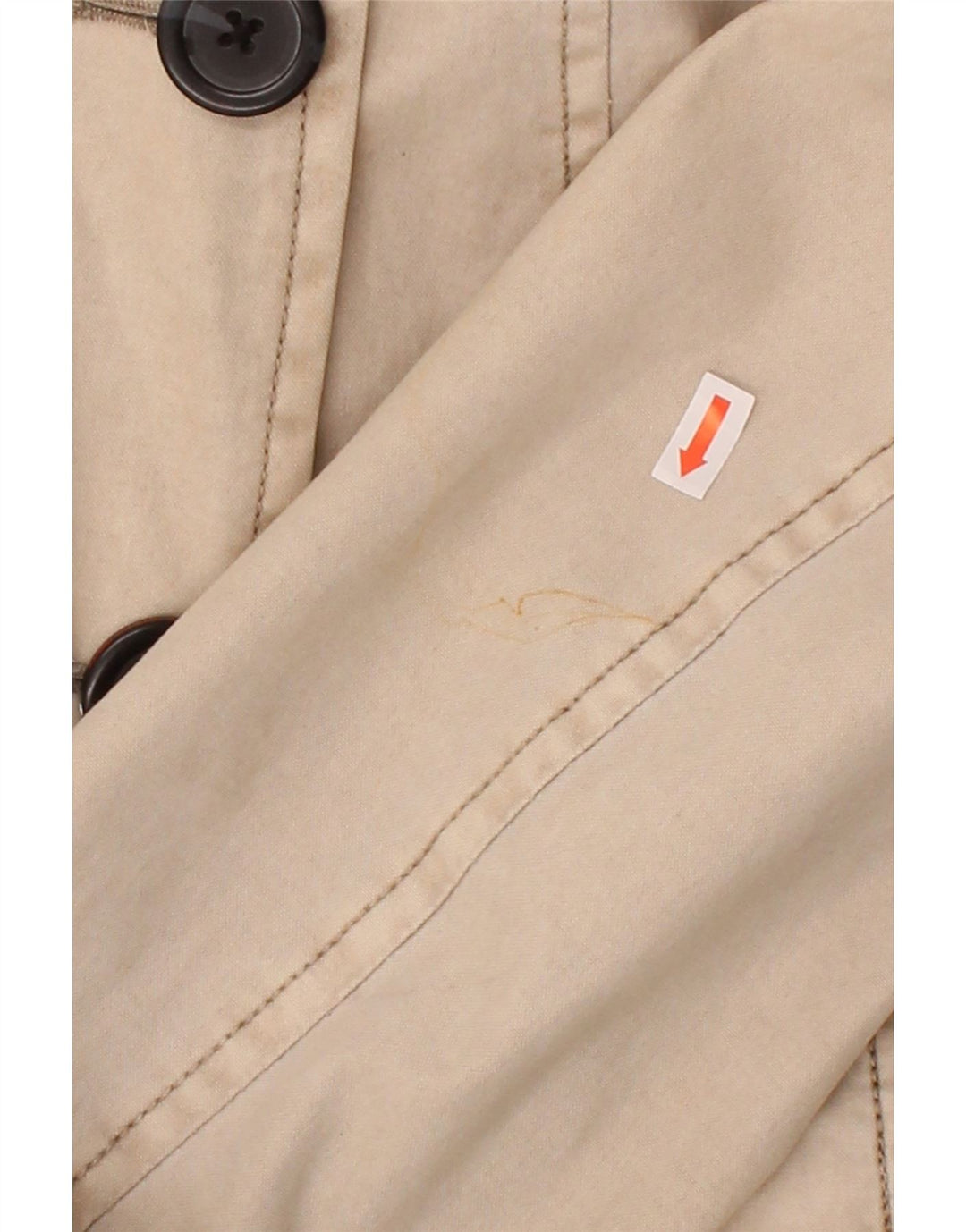 KHUJO Womens Hooded Bomber Jacket UK 6 XS Beige Polyester Vintage KHUJO and Second-Hand KHUJO from Messina Hembry 