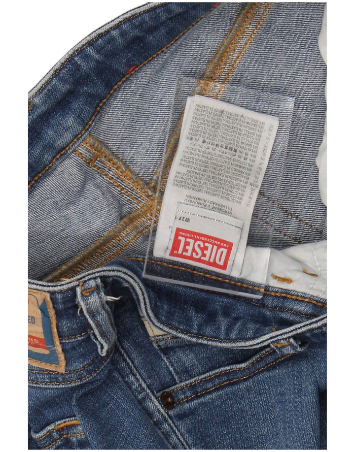 DIESEL Womens Skinny Jeans W27 L28 Blue Cotton