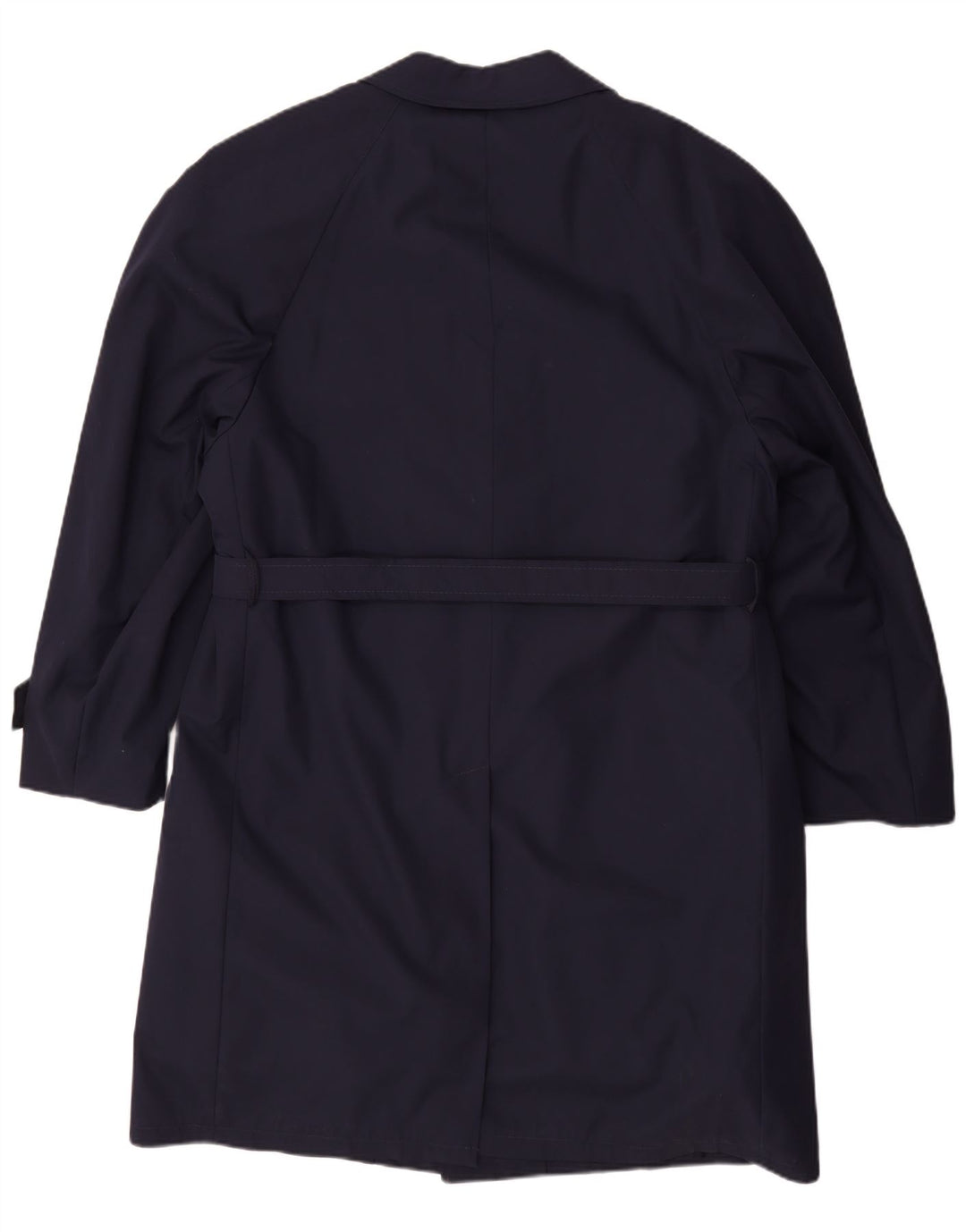 VINTAGE Mens Sherpa Overcoat UK 40 Large Navy Blue