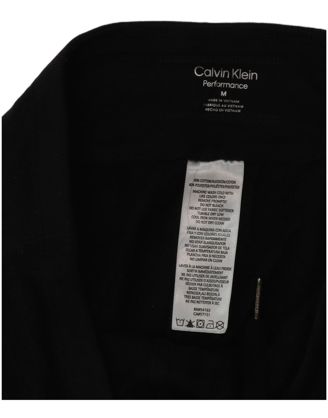 CALVIN KLEIN Womens Graphic Tracksuit Trousers Joggers UK 14 Medium Black