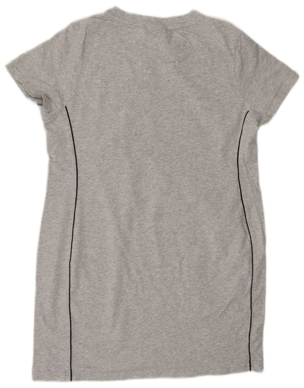 Fila Womens T-Shirt Dress UK 16 Large Grey Cotton