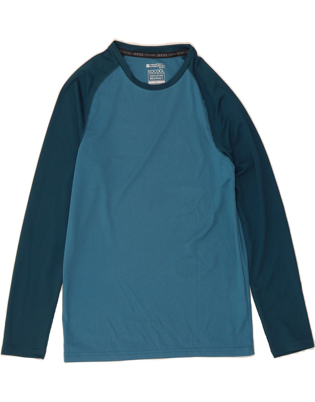MOUNTAIN WAREHOUSE Mens IsoCool Top Long Sleeve XS Blue Colourblock Vintage Mountain Warehouse and Second-Hand Mountain Warehouse from Messina Hembry 