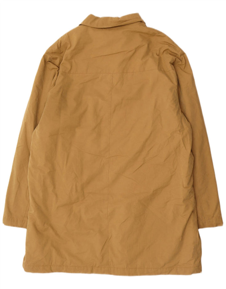 Marks & Spencer Mens Overcoat UK 42 XL Brown Cotton