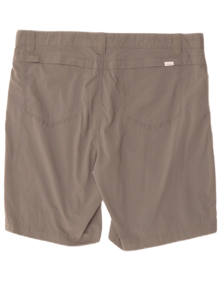 Eddie Bauer Womens Casual Shorts US 10 Large W34  Grey Polyamide
