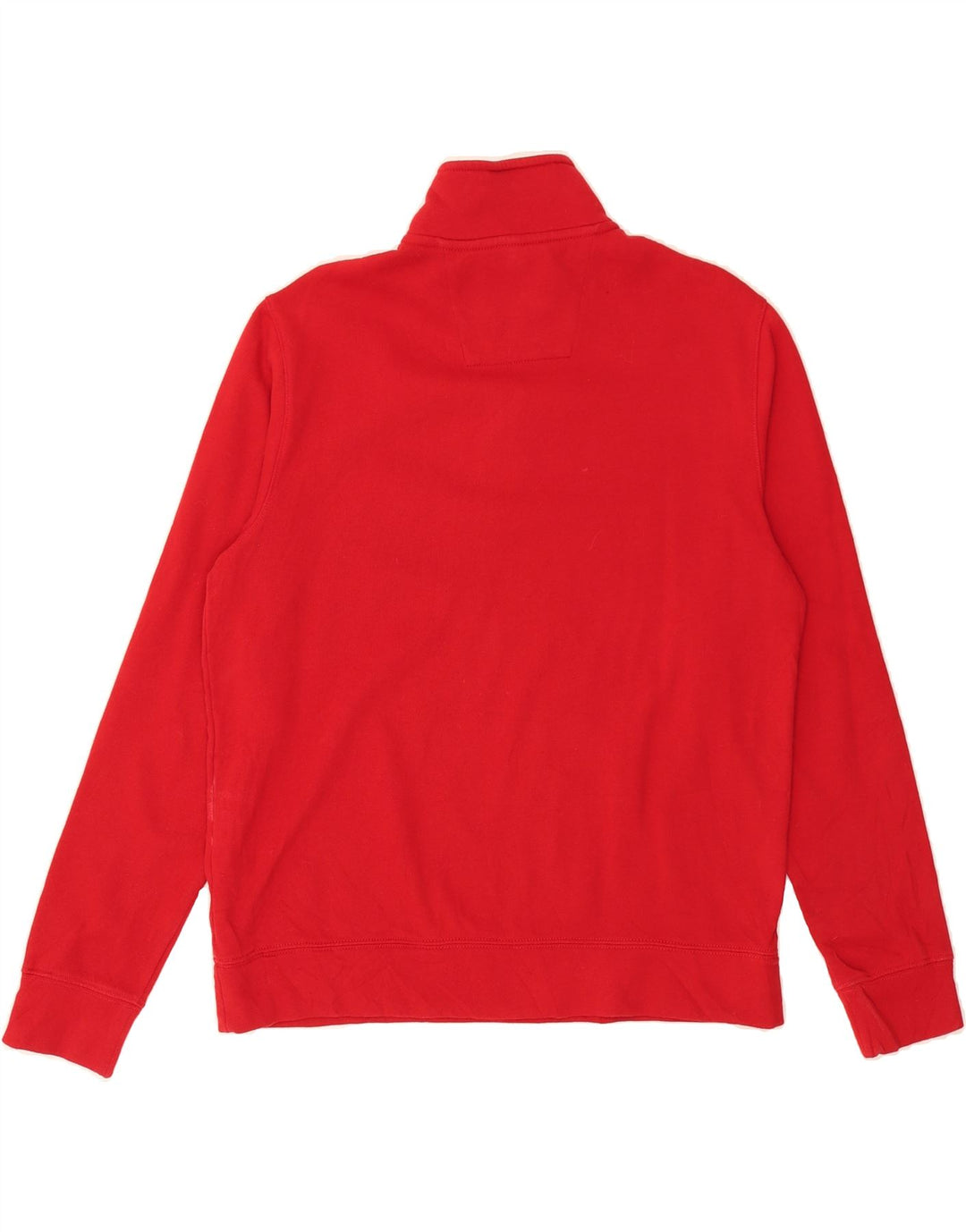 NAUTICA Mens Zip Neck Sweatshirt Jumper Small Red Vintage Nautica and Second-Hand Nautica from Messina Hembry 