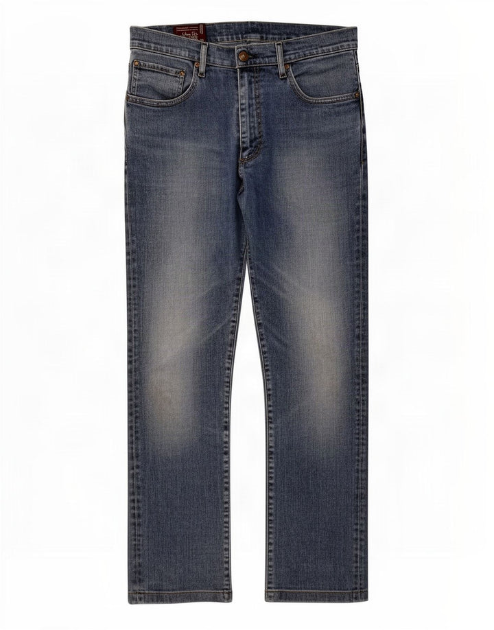 Marlboro Classics Mens Straight Jeans W33 L30 Blue Cotton
