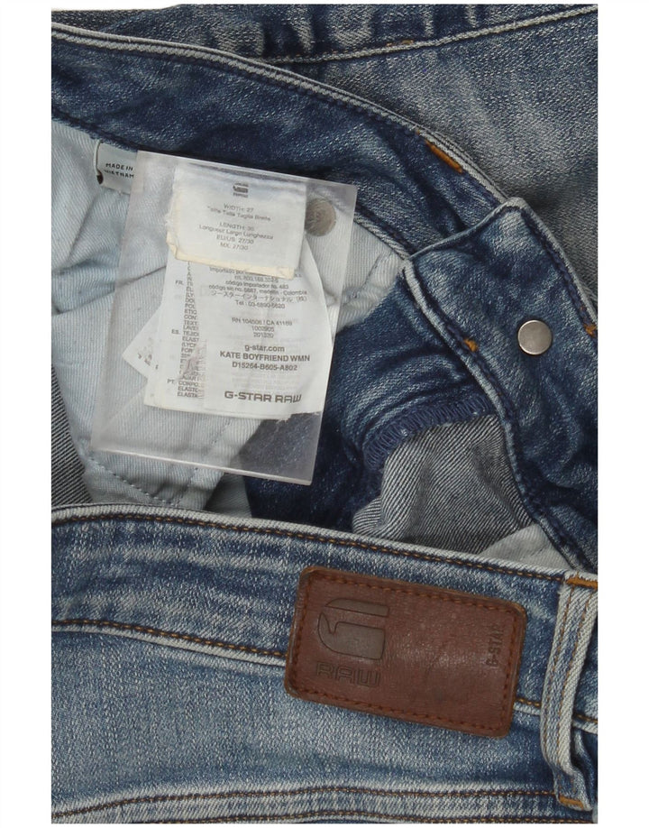 G-STAR Womens Boyfriend Denim Shorts W27 Small Blue Cotton