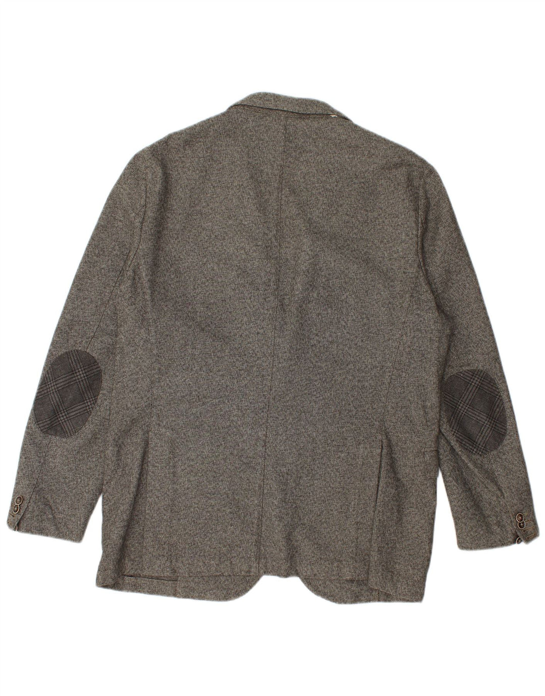 Manuel Ritz Mens 2 Button Blazer Jacket IT 54 2XL Grey Flecked Cotton