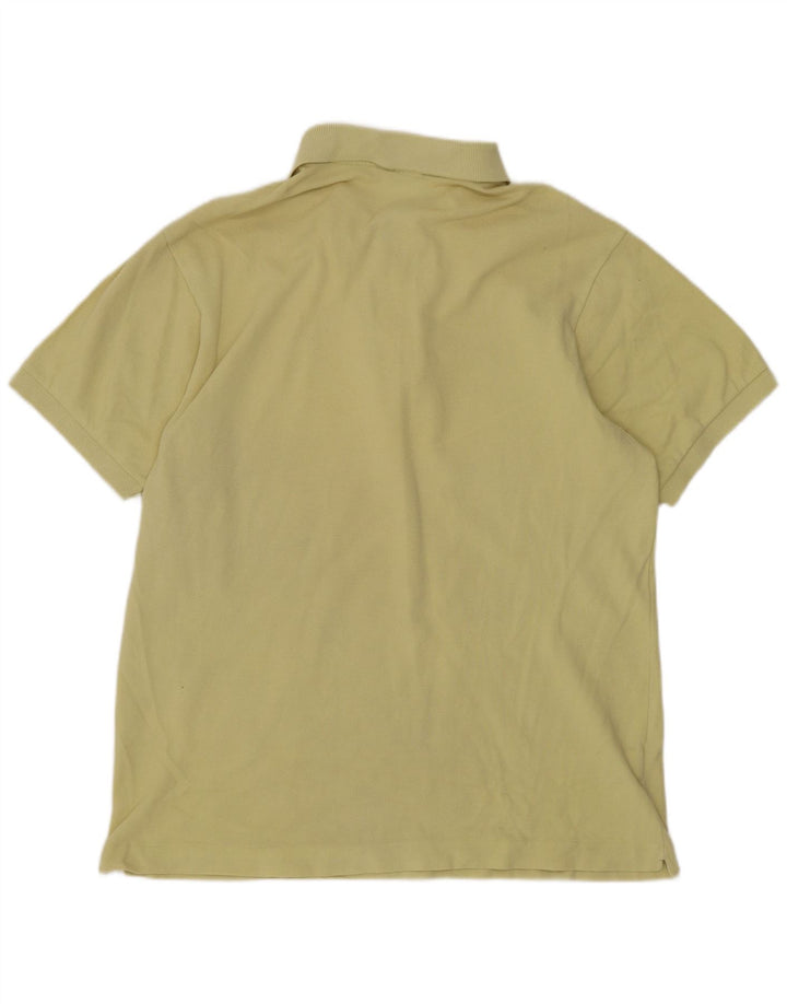 Lacoste Mens Regular Fit Polo Shirt Size 4 Medium Yellow Cotton