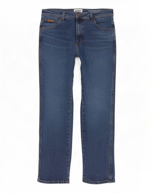 Wrangler Mens Texas Slim Jeans W32 L32 Blue Cotton