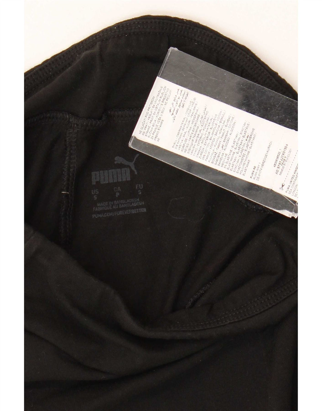 Puma Womens Leggings UK 8 Small Black Cotton