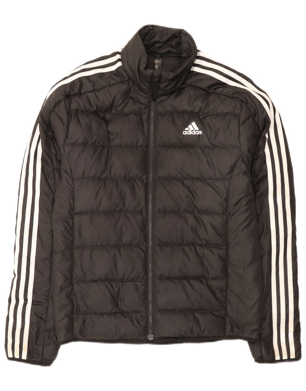 Adidas Mens Padded Jacket UK 36 Small Black Polyester