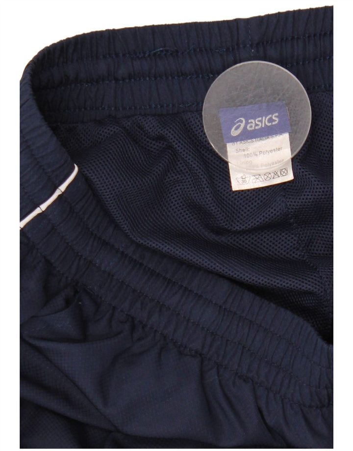 Asics Mens Tracksuit Trousers Medium  Navy Blue Polyester