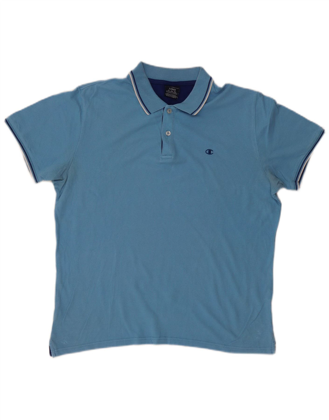 Champion Mens Polo Shirt Large Blue