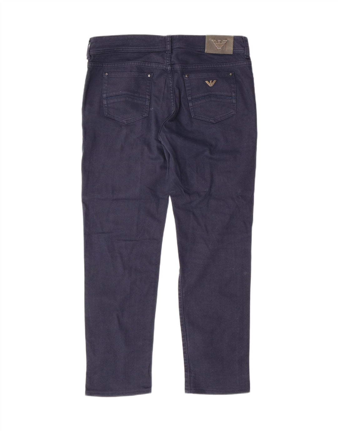 ARMANI Womens Straight Jeans W34 L28 Navy Blue