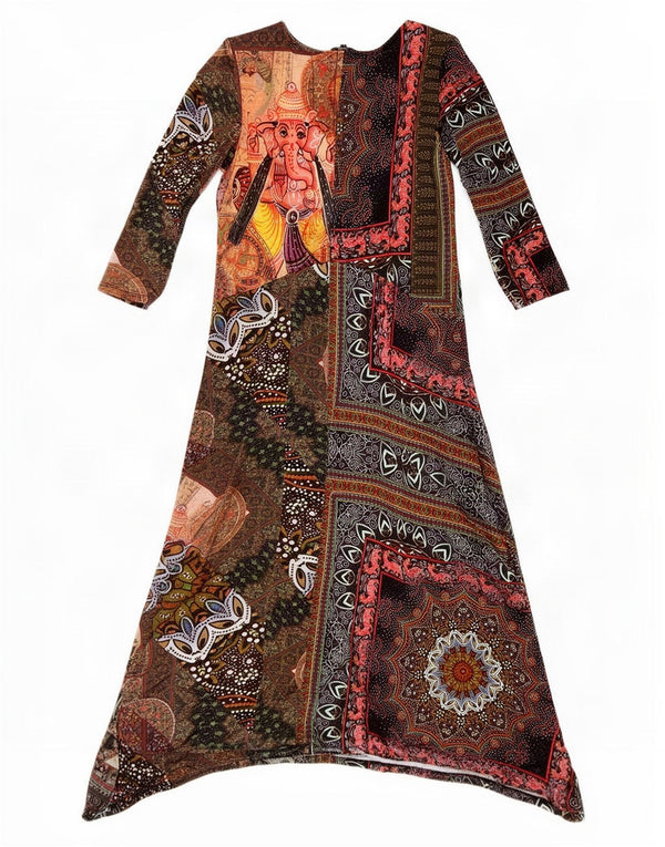 Desigual Womens Asymmetric Tunic Dress UK 14 Large Multicoloured Floral