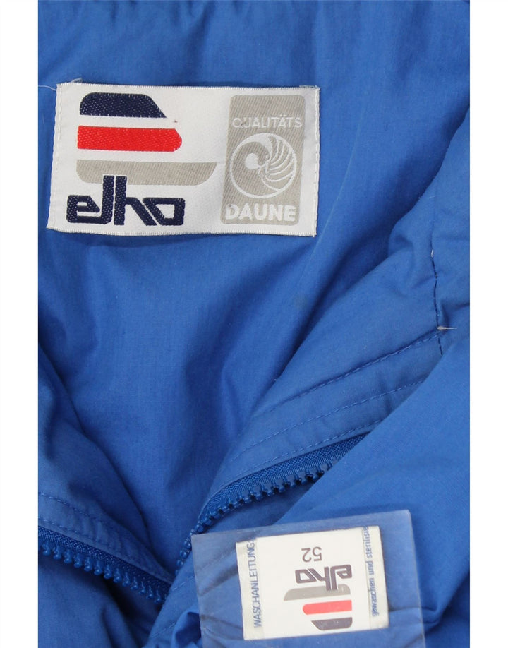 ELHO Mens Padded Gilet IT 52 XL Blue Vintage Elho and Second-Hand Elho from Messina Hembry 