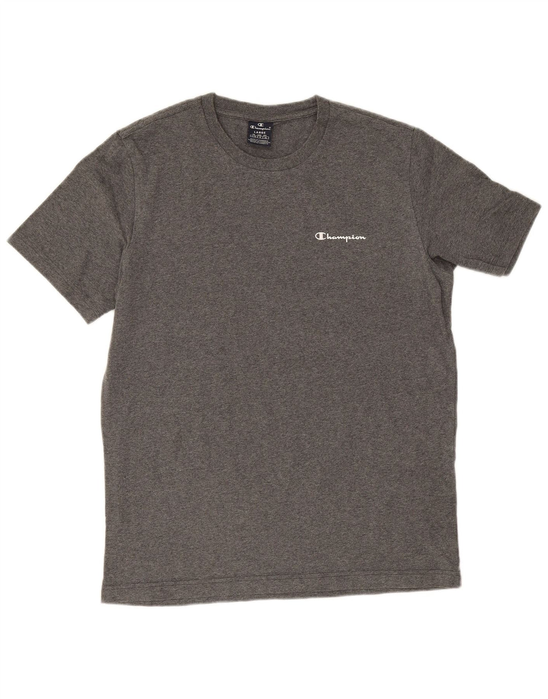 Champion Mens T-Shirt Top Large Grey