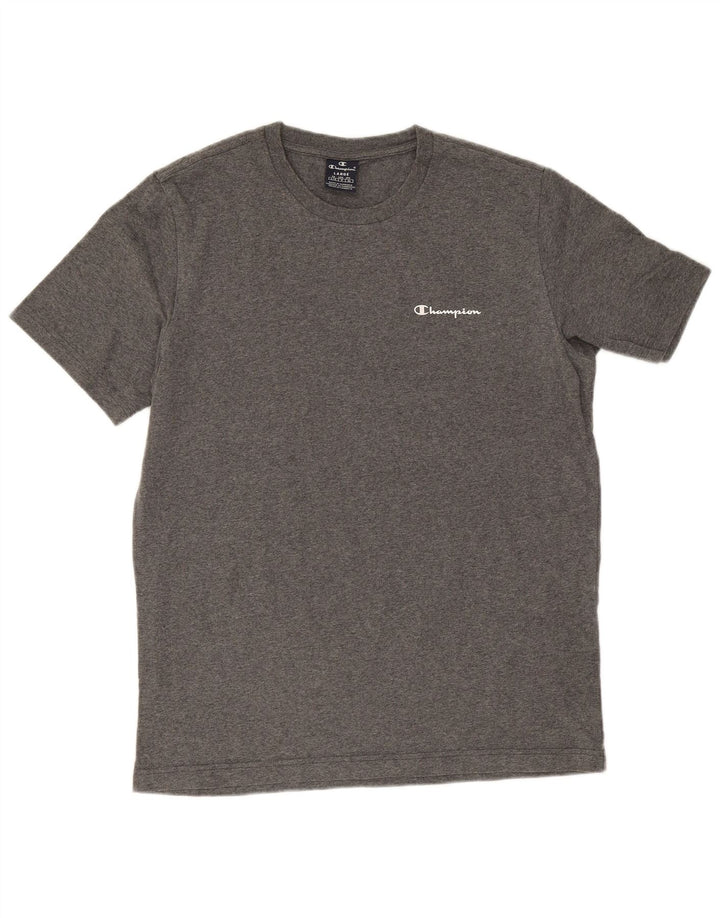 Champion Mens T-Shirt Top Large Grey