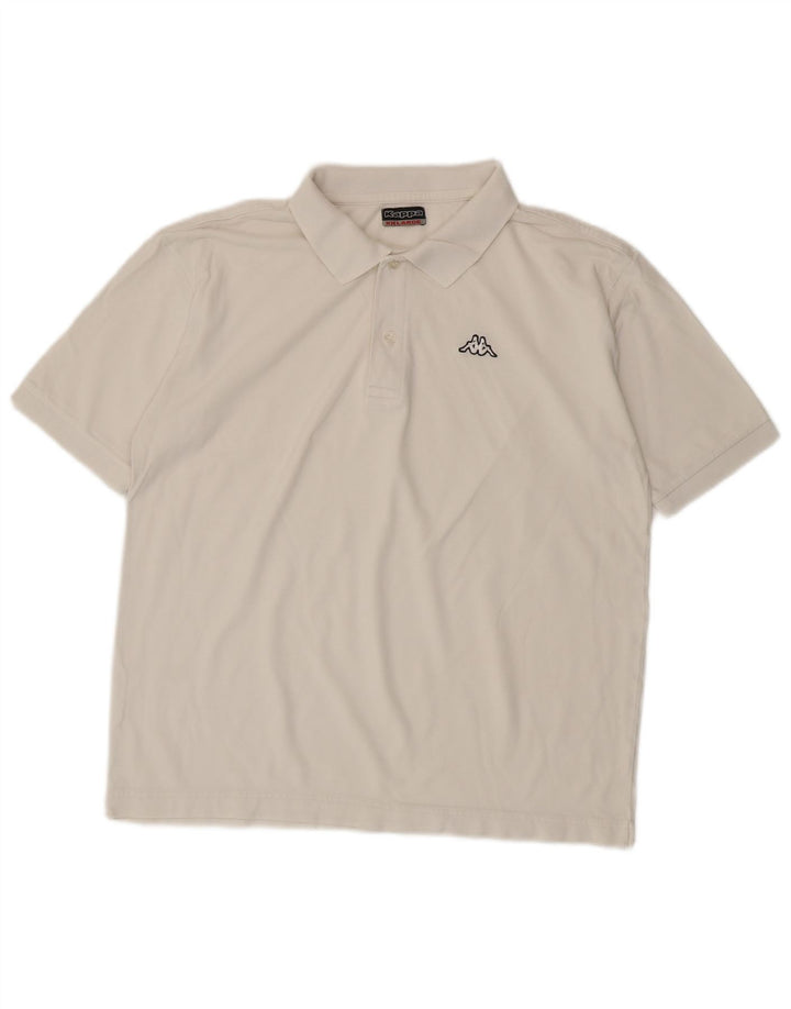 Kappa Mens Polo Shirt 2XL White